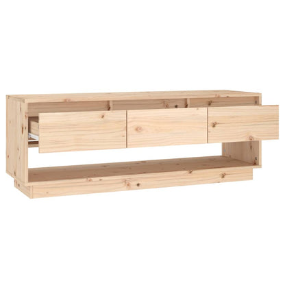 TV-Schrank 110,5x34x40 cm Massivholz Kiefer - Pazzar.ch