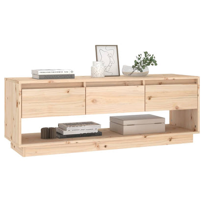 TV-Schrank 110,5x34x40 cm Massivholz Kiefer - Pazzar.ch