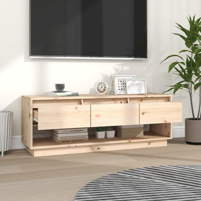TV-Schrank 110,5x34x40 cm Massivholz Kiefer - Pazzar.ch
