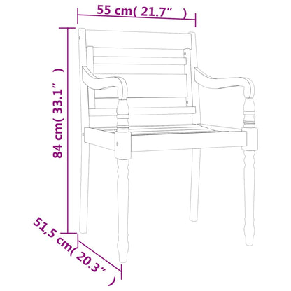 5-tlg. Garten-Essgruppe Massivholz Teak - Pazzar.ch