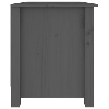 Schuhbank Grau 70x38x45,5 cm Massivholz Kiefer - Pazzar.ch