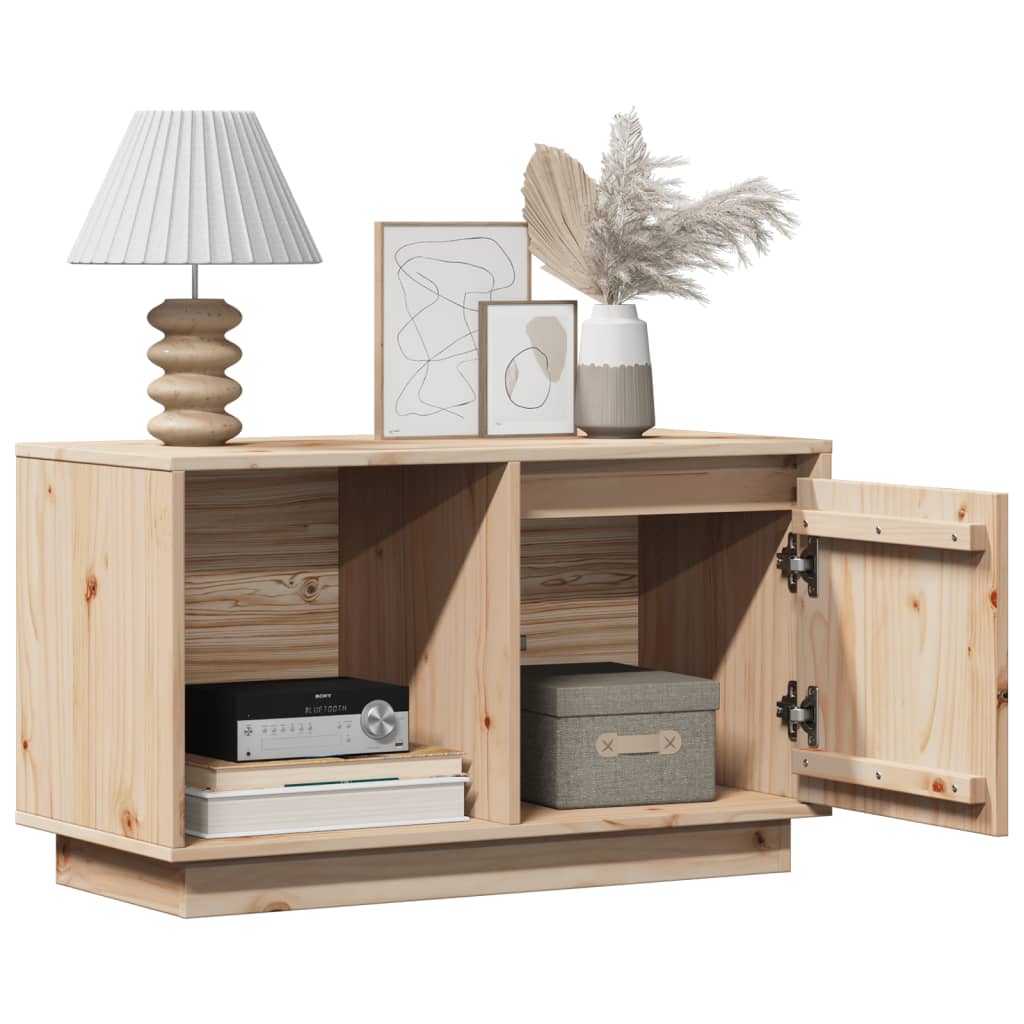 TV-Schrank 74x35x44 cm Massivholz Kiefer