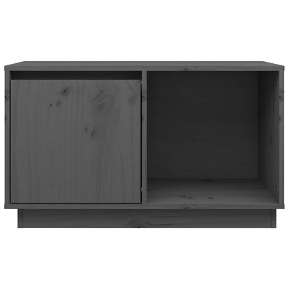 TV-Schrank Grau 74x35x44 cm Massivholz Kiefer - Pazzar.ch