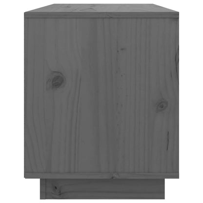 TV-Schrank Grau 74x35x44 cm Massivholz Kiefer - Pazzar.ch