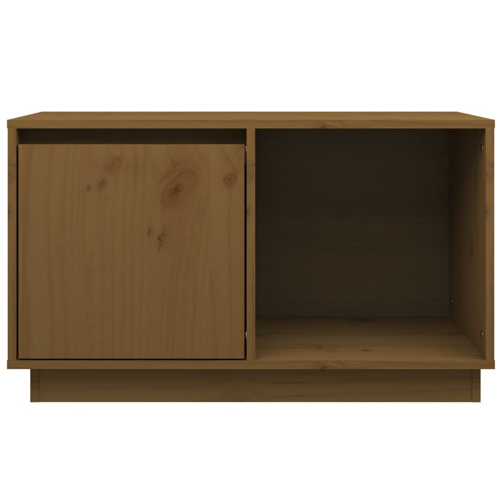 TV-Schrank Honigbraun 74x35x44 cm Massivholz Kiefer