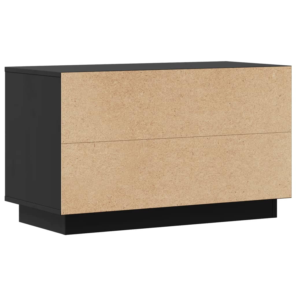 TV-Schrank Schwarz 74x35x44 cm Massivholz Kiefer - Pazzar.ch