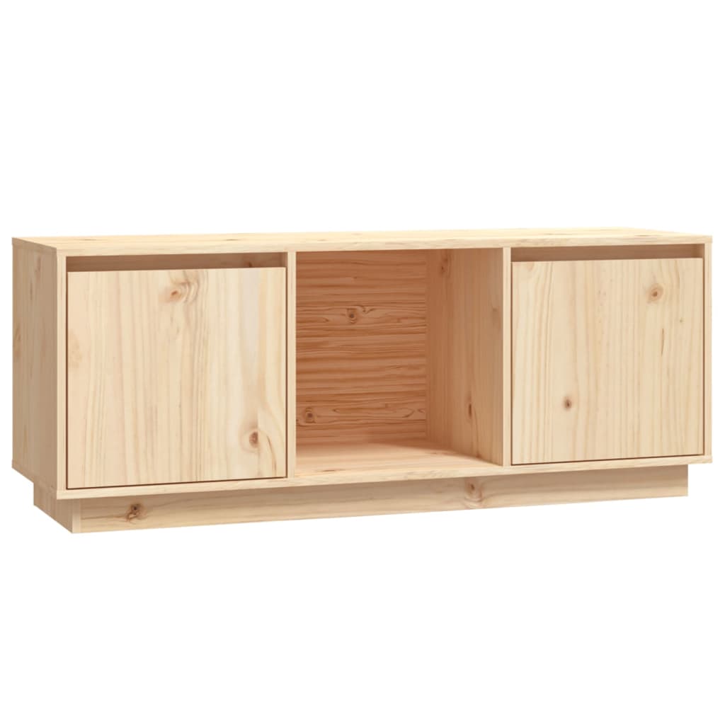 TV-Schrank 110,5x35x44 cm Massivholz Kiefer - Pazzar.ch