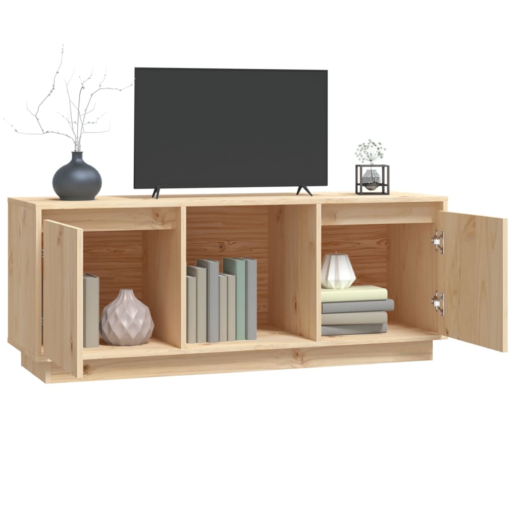 TV-Schrank 110,5x35x44 cm Massivholz Kiefer - Pazzar.ch