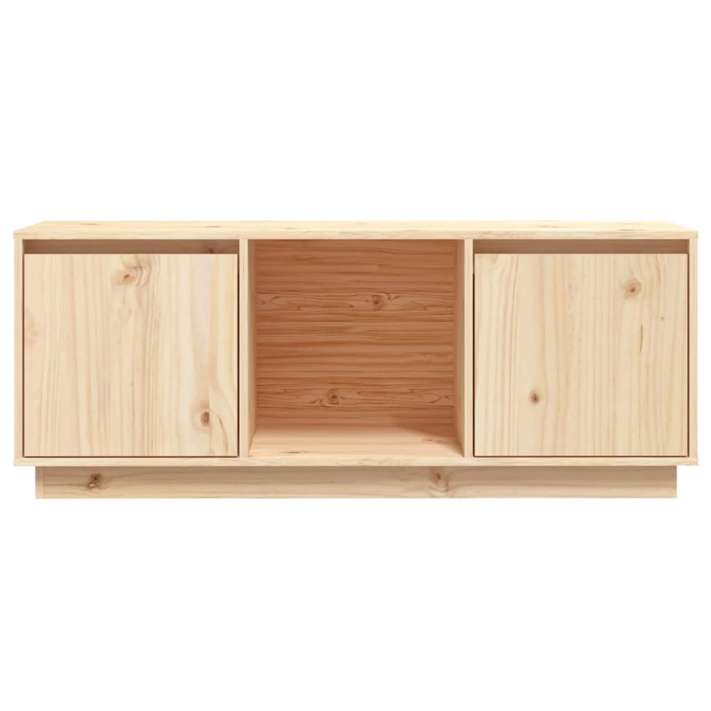 TV-Schrank 110,5x35x44 cm Massivholz Kiefer - Pazzar.ch