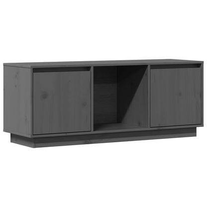 TV-Schrank Grau 110,5x35x44 cm Massivholz Kiefer - Pazzar.ch