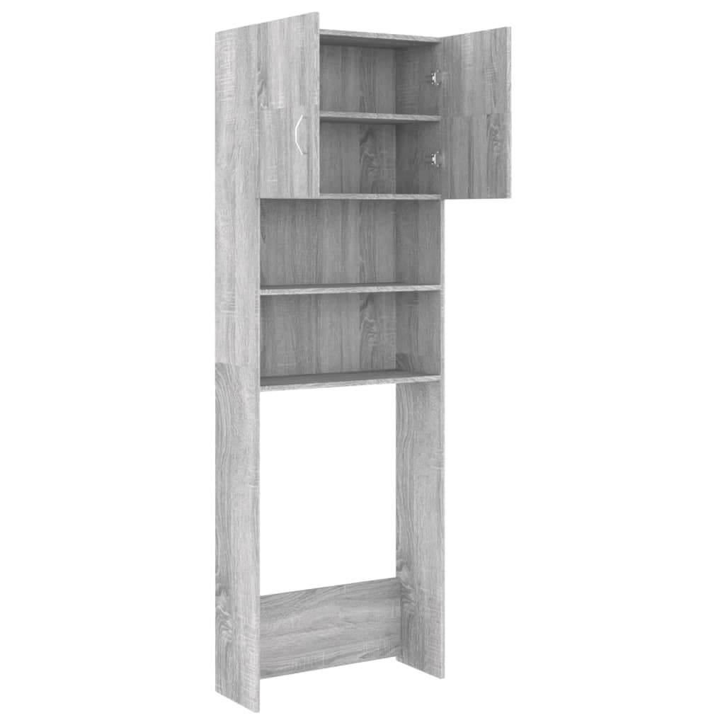 Waschmaschinenschrank Grau Sonoma 64x25,5x190 cm - Pazzar.ch