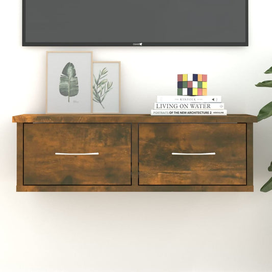 Wandschrank Räuchereiche 60x26x18,5 cm Holzwerkstoff - Pazzar.ch