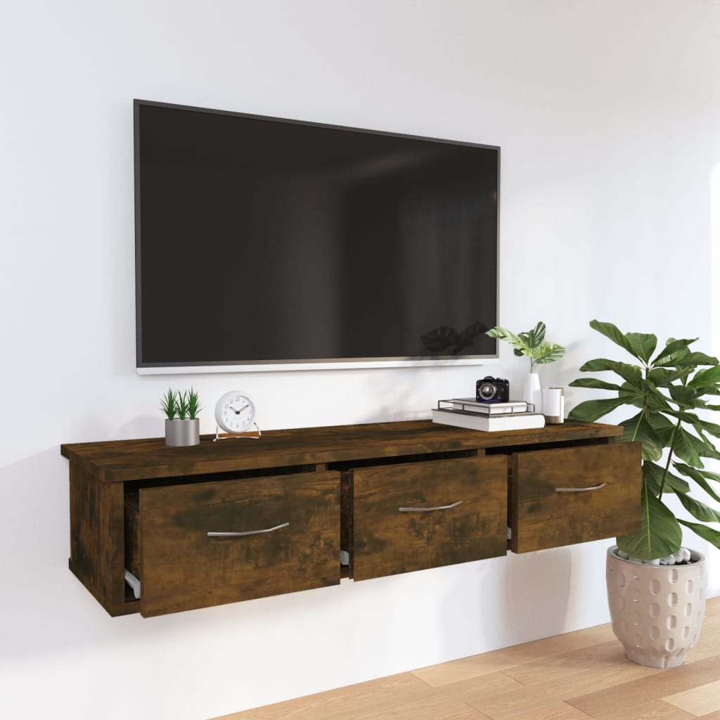 Wandschrank Räuchereiche 88x26x18,5 cm Holzwerkstoff - Pazzar.ch