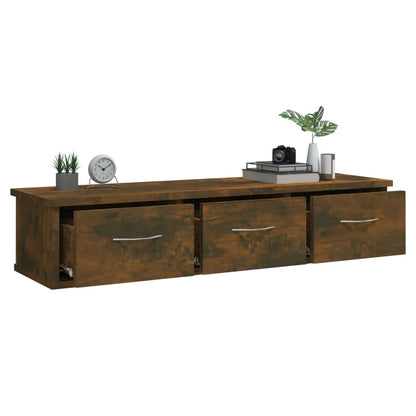 Wandschrank Räuchereiche 88x26x18,5 cm Holzwerkstoff - Pazzar.ch