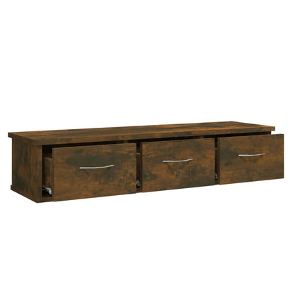 Wandschrank Räuchereiche 88x26x18,5 cm Holzwerkstoff - Pazzar.ch
