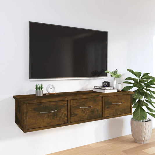 Wandschrank Räuchereiche 88x26x18,5 cm Holzwerkstoff - Pazzar.ch