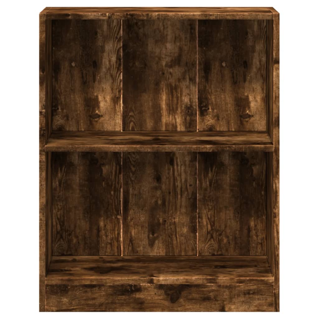 Bücherregal Räuchereiche 60x24x76 cm Holzwerkstoff