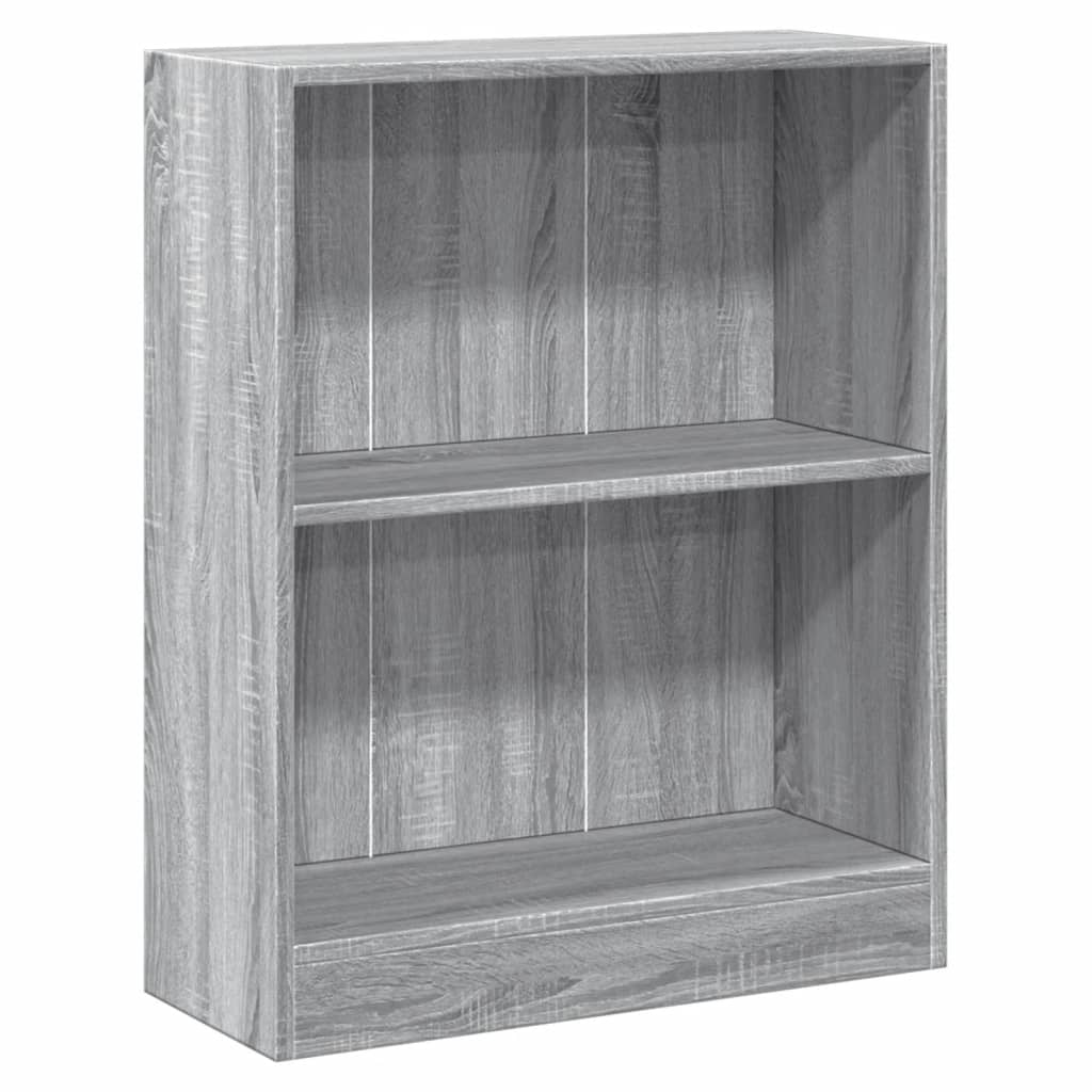 Bücherregal Grau Sonoma 60x24x76 cm Holzwerkstoff