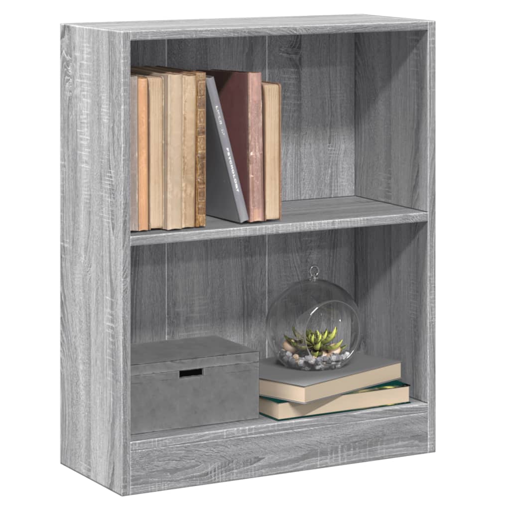 Bücherregal Grau Sonoma 60x24x76 cm Holzwerkstoff