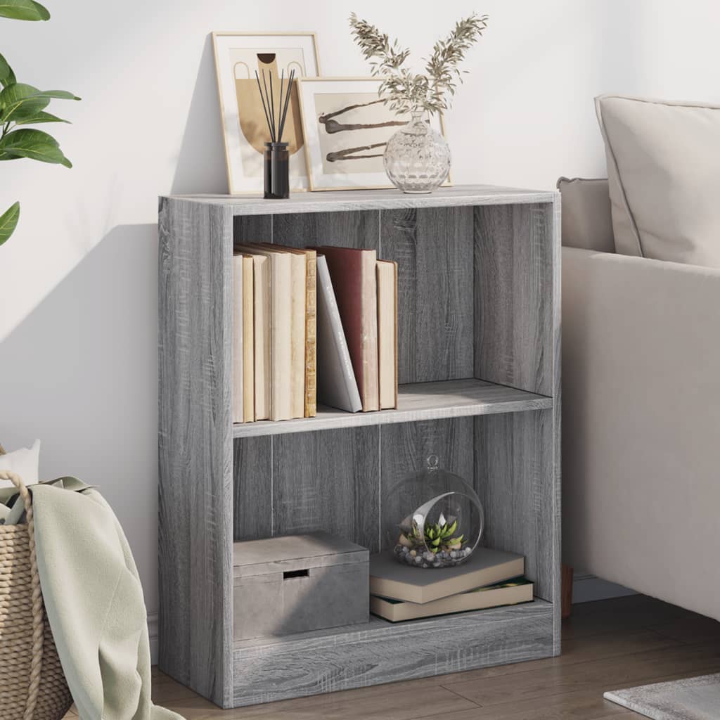 Bücherregal Grau Sonoma 60x24x76 cm Holzwerkstoff - Pazzar.ch