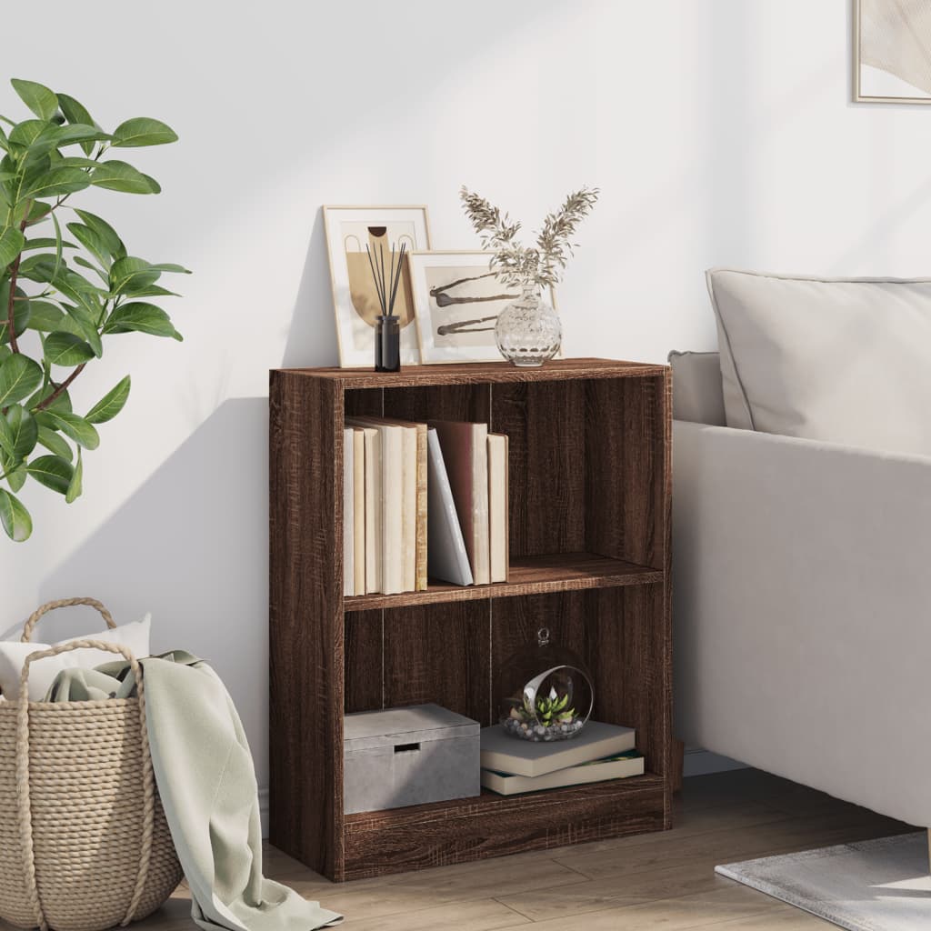 Bücherregal Braun Eichen-Optik 60x24x76 cm Holzwerkstoff - Pazzar.ch