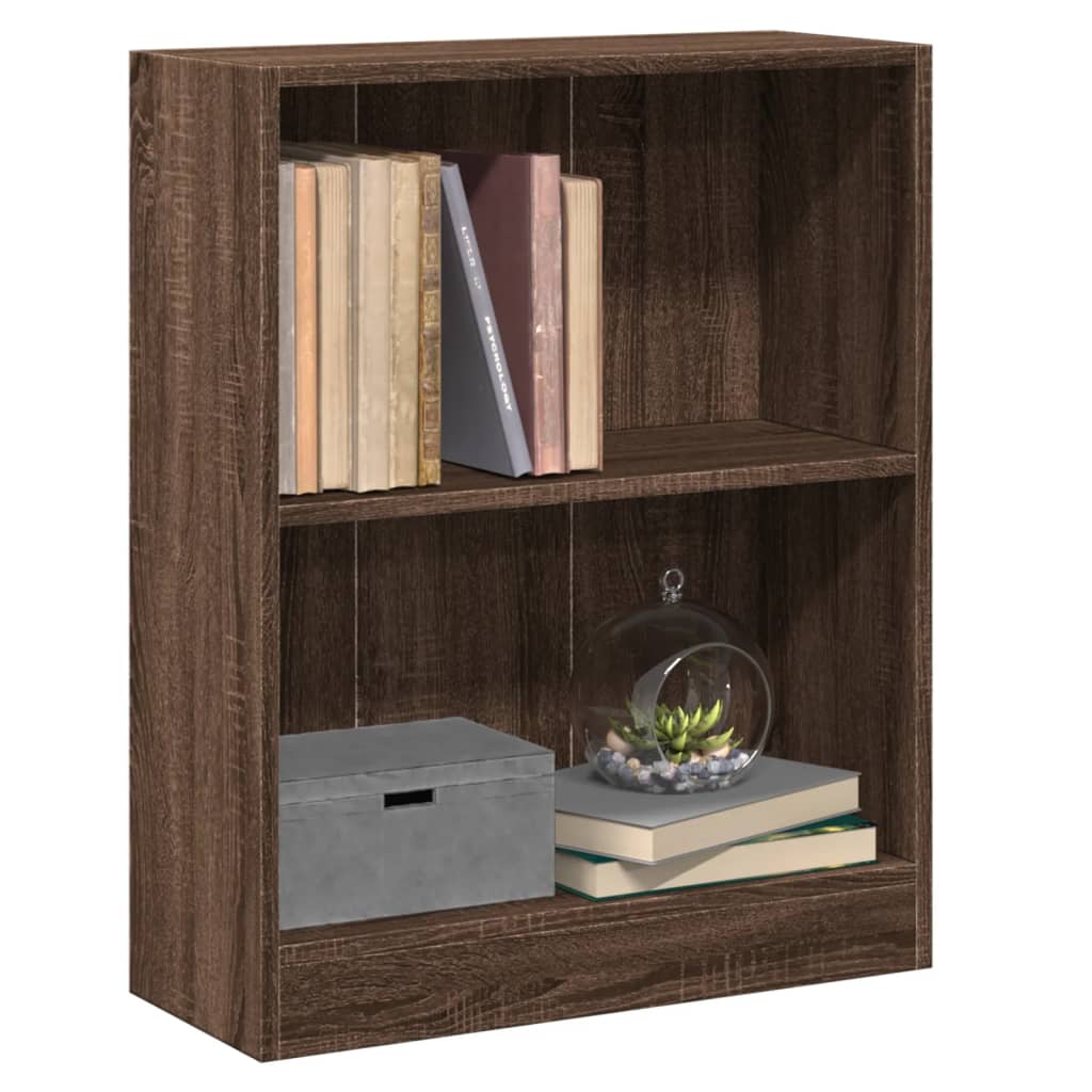 Bücherregal Braun Eichen-Optik 60x24x76 cm Holzwerkstoff - Pazzar.ch