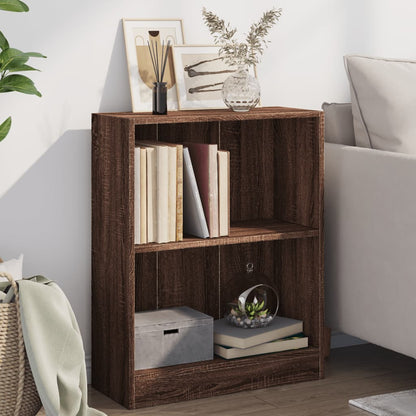 Bücherregal Braun Eichen-Optik 60x24x76 cm Holzwerkstoff - Pazzar.ch