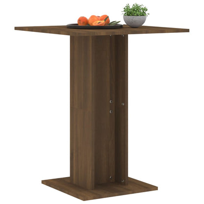 Bistrotisch Braun Eichen-Optik 60x60x75 cm Holzwerkstoff - Pazzar.ch