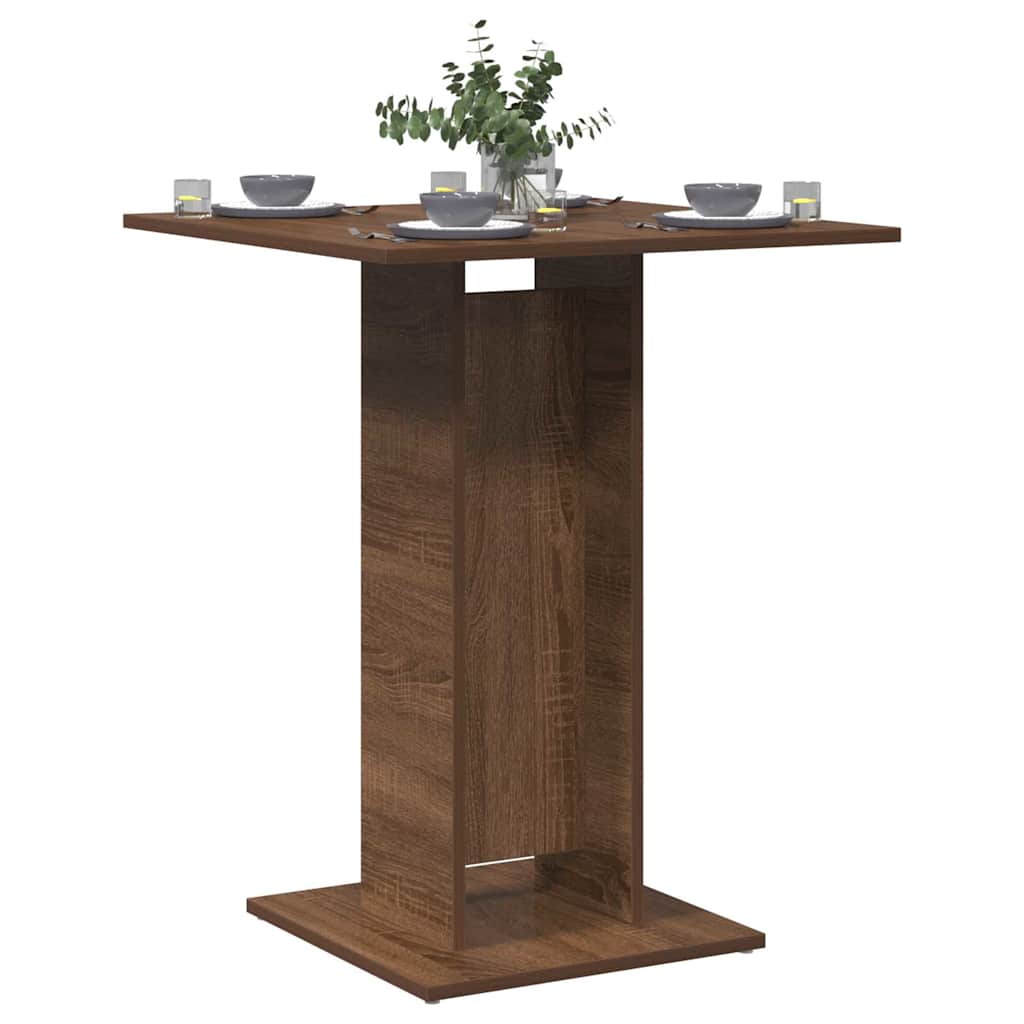 Bistrotisch Braun Eichen-Optik 60x60x75 cm Holzwerkstoff - Pazzar.ch