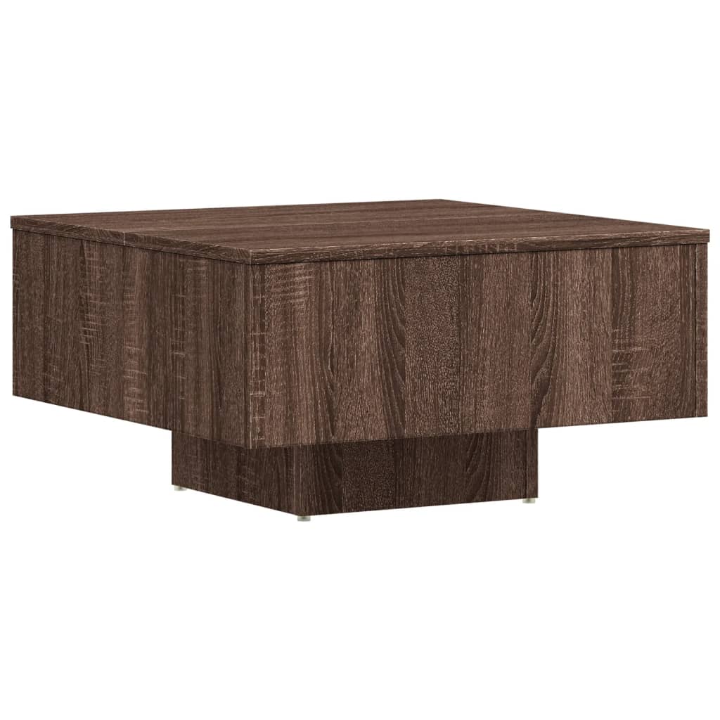 Couchtisch Braun Eichen-Optik 60x60x31,5 cm Holzwerkstoff - Pazzar.ch