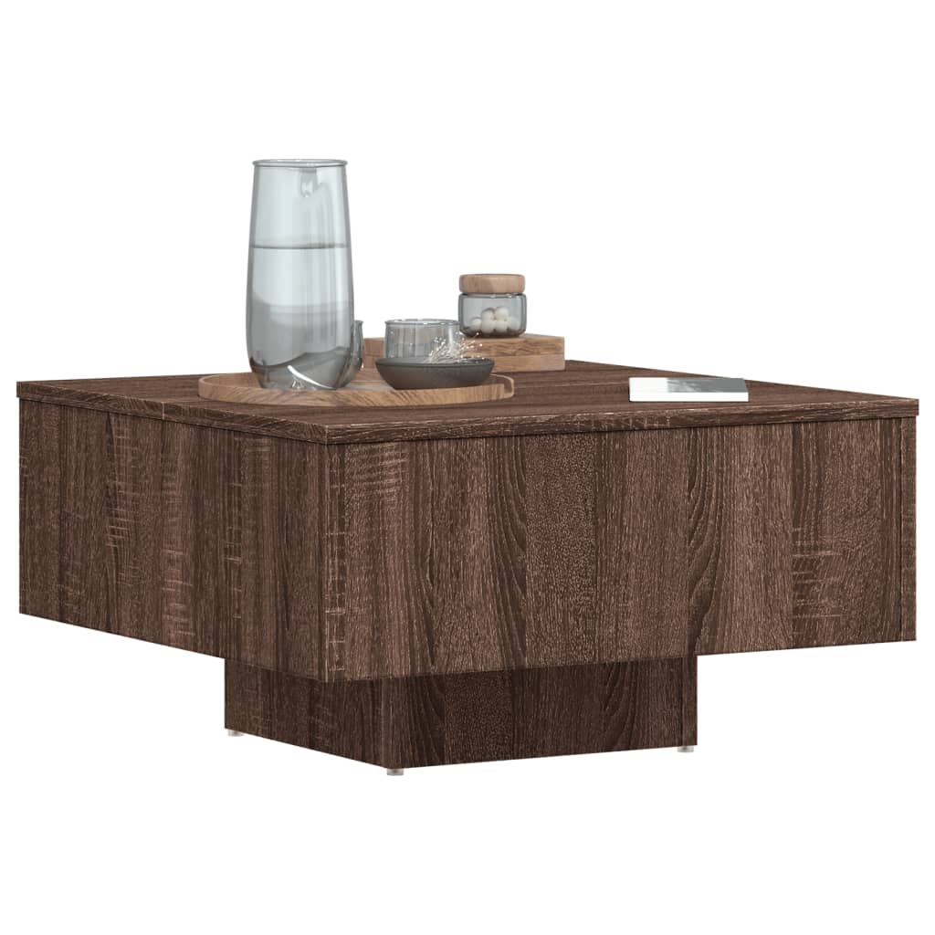 Couchtisch Braun Eichen-Optik 60x60x31,5 cm Holzwerkstoff