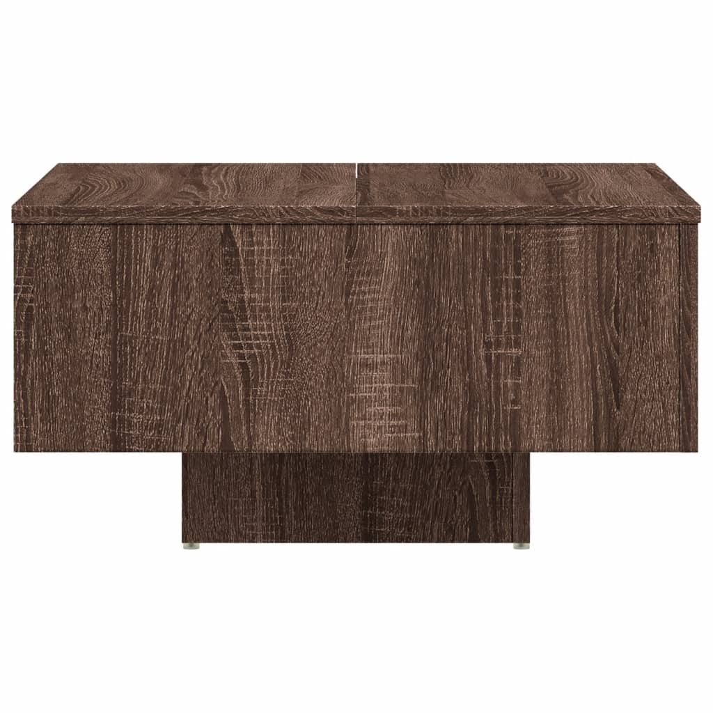 Couchtisch Braun Eichen-Optik 60x60x31,5 cm Holzwerkstoff - Pazzar.ch