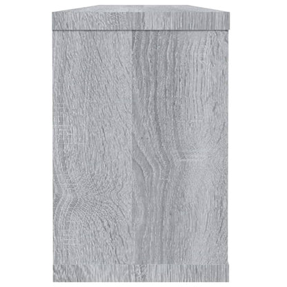 Würfelregale 2 Stk. Grau Sonoma 60x15x23 cm Holzwerkstoff - Pazzar.ch