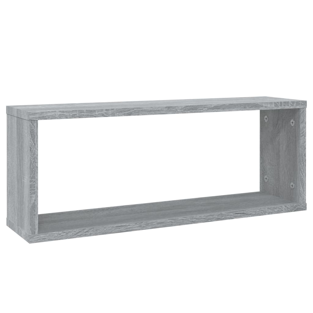 Würfelregale 4 Stk. Grau Sonoma 60x15x23 cm Holzwerkstoff - Pazzar.ch