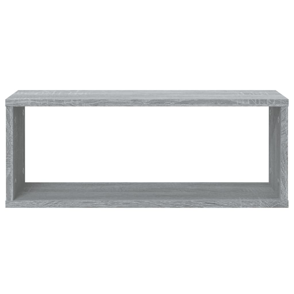 Würfelregale 4 Stk. Grau Sonoma 60x15x23 cm Holzwerkstoff