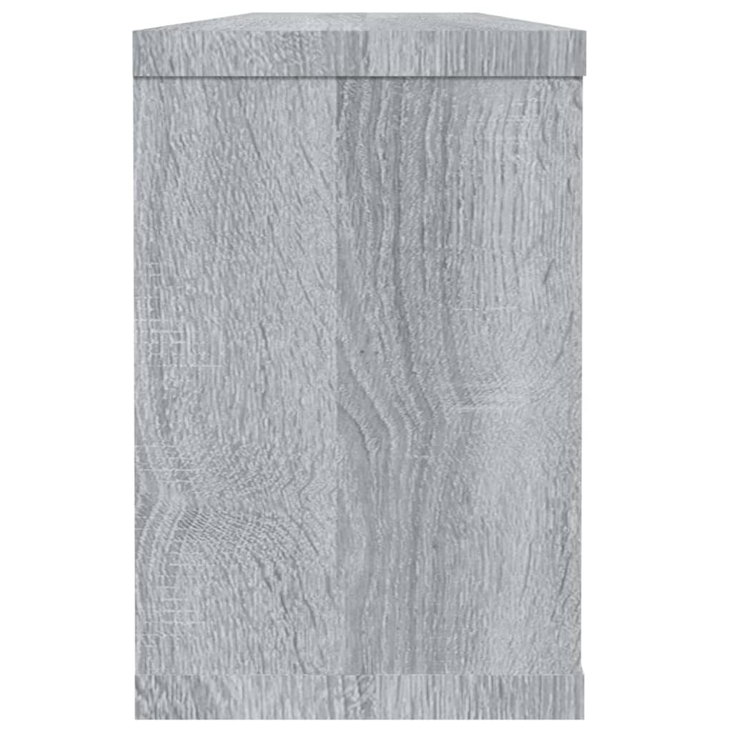 Würfelregale 4 Stk. Grau Sonoma 60x15x23 cm Holzwerkstoff - Pazzar.ch