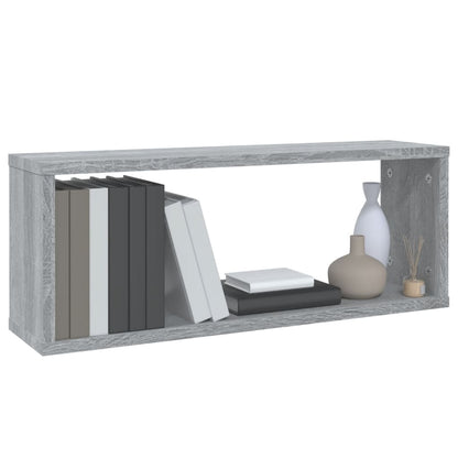 Würfelregale 4 Stk. Grau Sonoma 60x15x23 cm Holzwerkstoff - Pazzar.ch