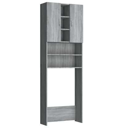 Waschmaschinenschrank Grau Sonoma 64x25,5x190 cm - Pazzar.ch