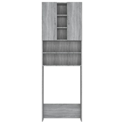 Waschmaschinenschrank Grau Sonoma 64x25,5x190 cm - Pazzar.ch