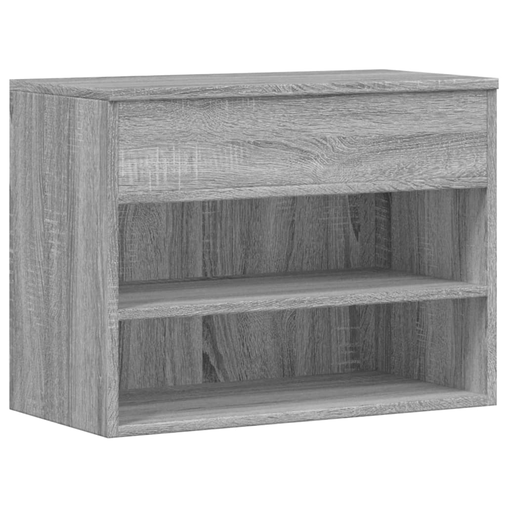 Schuhbank Grau Sonoma 60x30x45 cm Holzwerkstoff - Pazzar.ch