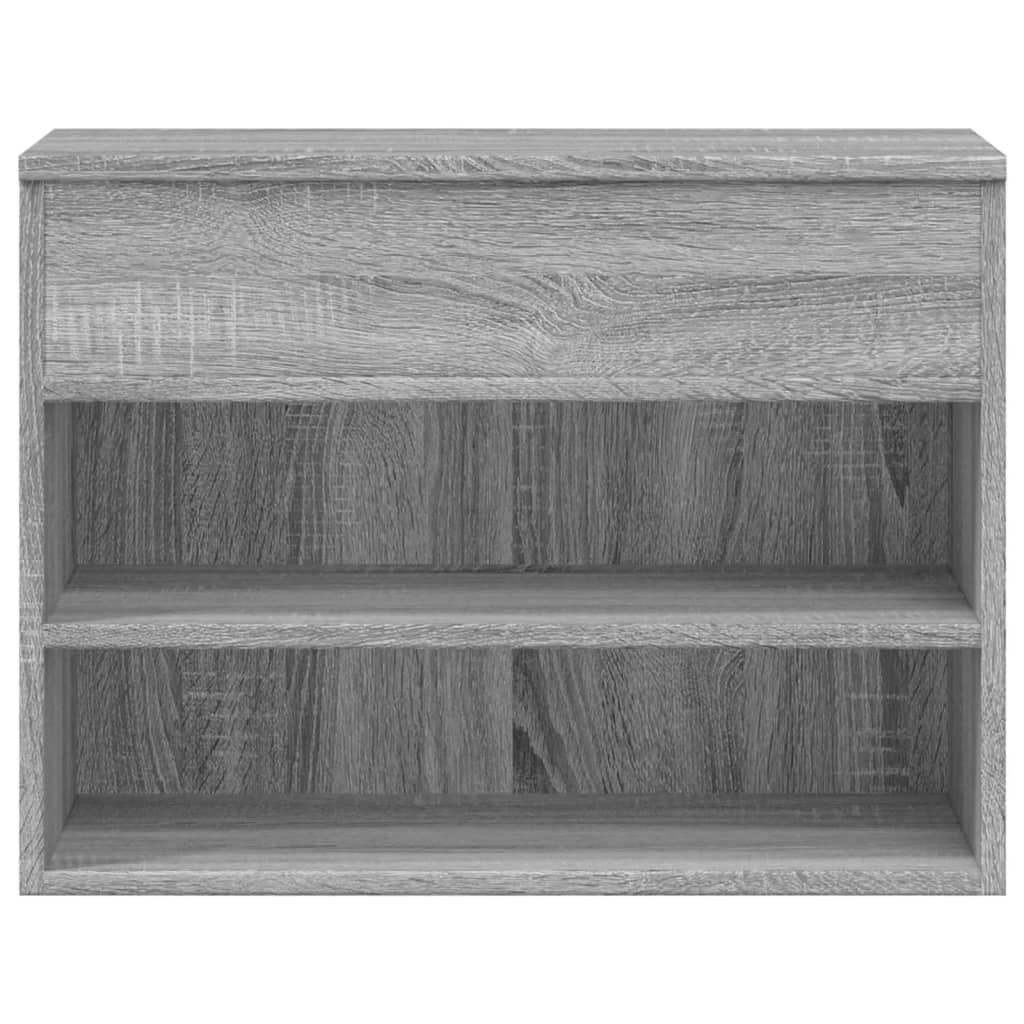 Schuhbank Grau Sonoma 60x30x45 cm Holzwerkstoff - Pazzar.ch