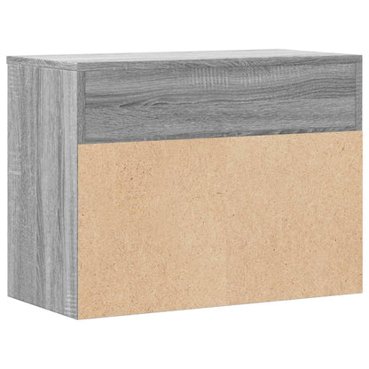 Schuhbank Grau Sonoma 60x30x45 cm Holzwerkstoff - Pazzar.ch