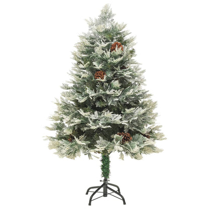 Weihnachtsbaum mit Beleuchtung und Kiefernzapfen Grün 120 cm - Pazzar.ch