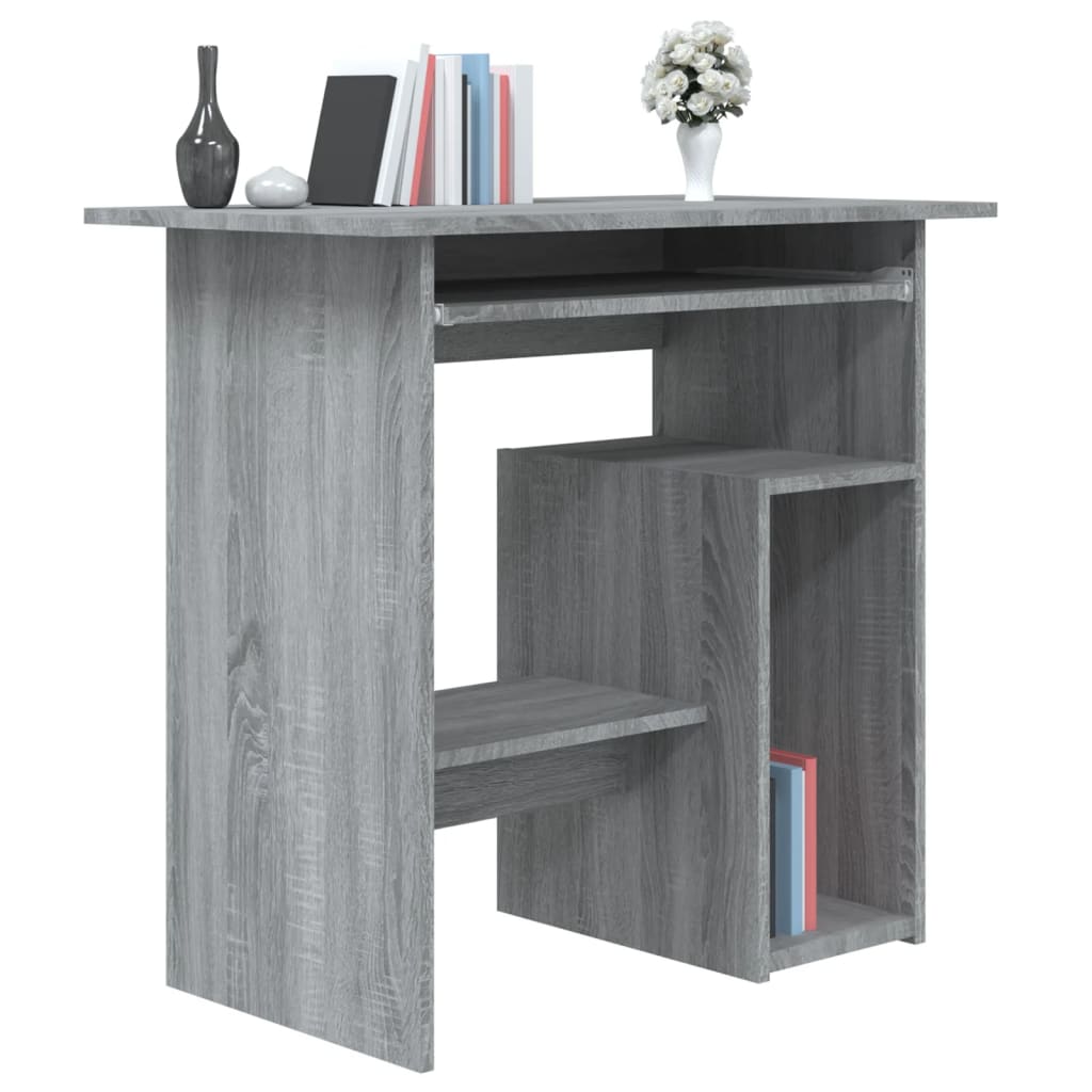 Schreibtisch Grau Sonoma 80x45x74 cm Holzwerkstoff - Pazzar.ch