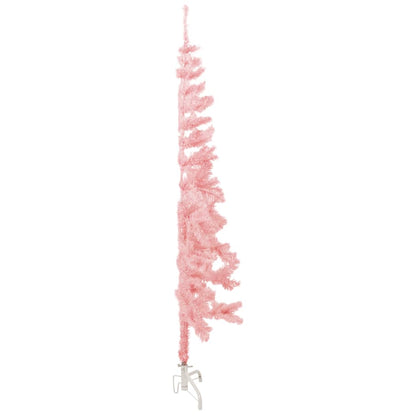 Künstlicher Halb-Weihnachtsbaum mit Ständer Schlank Rosa 120 cm - Pazzar.ch