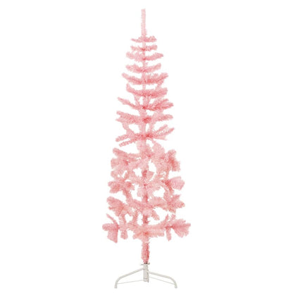 Künstlicher Halb-Weihnachtsbaum mit Ständer Schlank Rosa 180 cm - Pazzar.ch