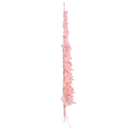 Künstlicher Halb-Weihnachtsbaum mit Ständer Schlank Rosa 210 cm - Pazzar.ch