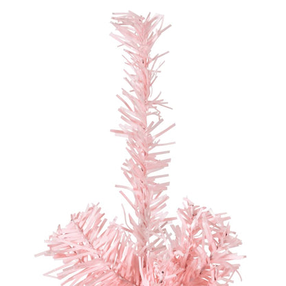 Künstlicher Halb-Weihnachtsbaum mit Ständer Schlank Rosa 210 cm - Pazzar.ch