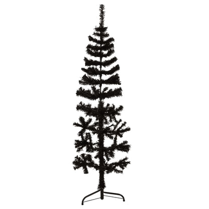 Künstlicher Halb-Weihnachtsbaum Ständer Schlank Schwarz 120 cm - Pazzar.ch