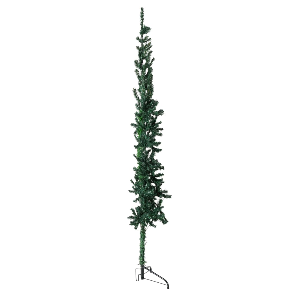 Künstlicher Halb-Weihnachtsbaum mit Ständer Schlank Grün 120 cm - Pazzar.ch